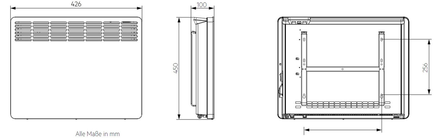 AEG Haustechnik Konvektor »WKL 1005«, Elektroheizung energiesparend, 1000 W, für ca. 12 m², LCD-Display, Wochenzeitschaltuhr – Bild 5 von 5