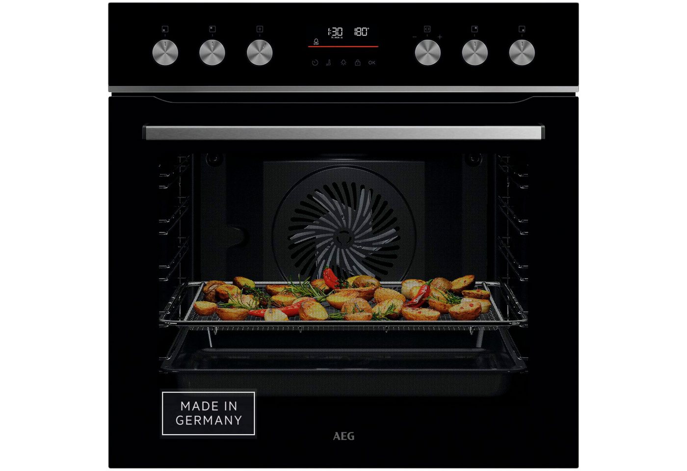 AEG Induktions Herd-Set Serie 5000 HH27HSPID, mit 1-fach-Teleskopauszug, Pyrolyse-Selbstreinigung, AirFry - knusprige Ergebnisse mit wenig oder ohne Öl – Bild 2 von 5
