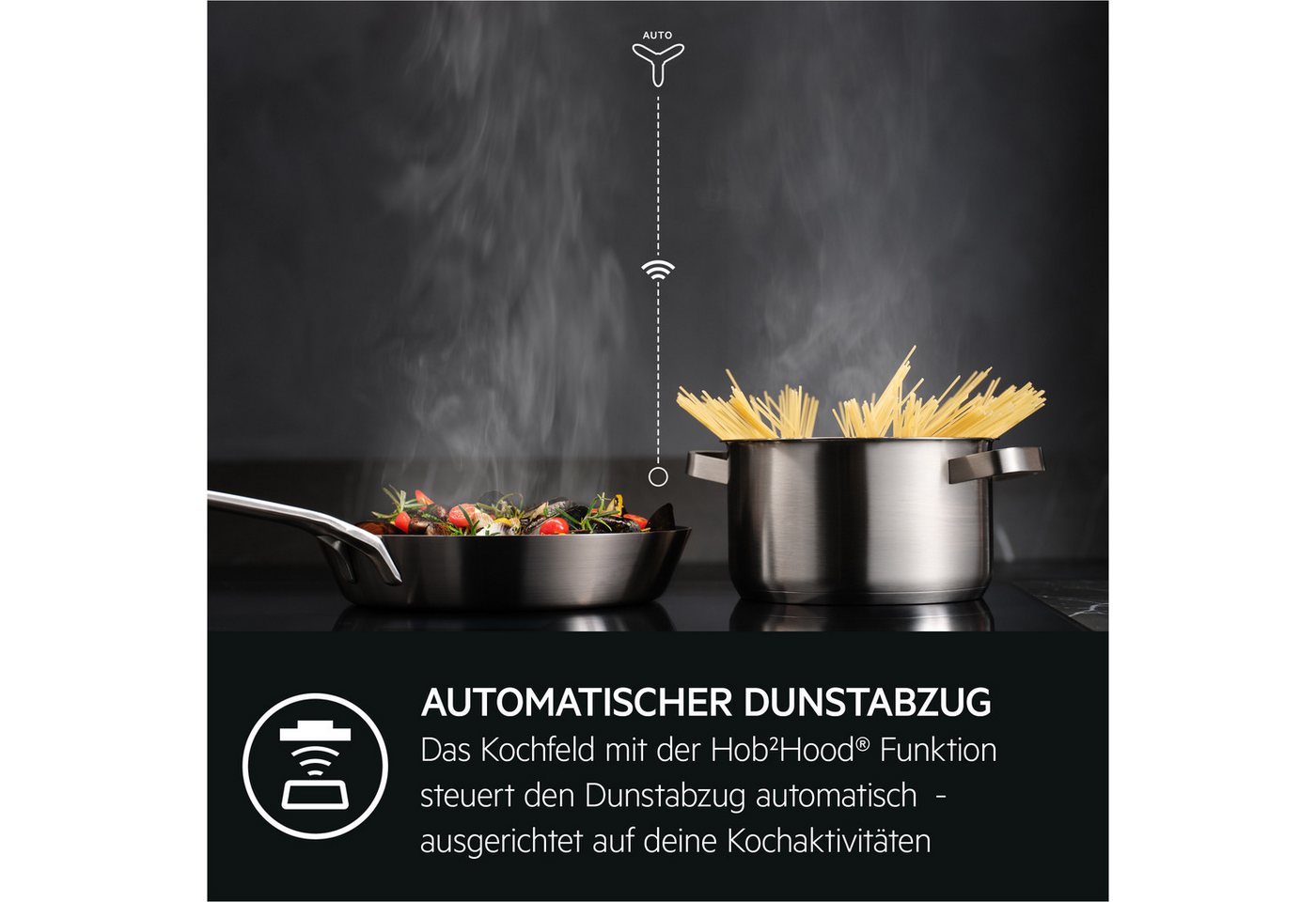 AEG Induktions-Standherd CIB6644BBW, mit Teleskopauszug nachrüstbar, mit Restwärmeanzeige, mit SteamBake-Funktion, mit AirFry-Funktion – Bild 5 von 5