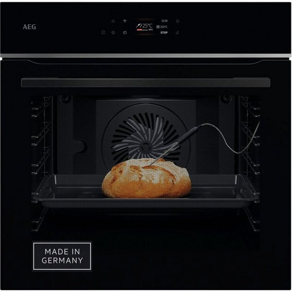 AEG Pyrolyse Backofen 7000 TE7PB62WAB, Pyrolyse-Selbstreinigung, Müheloses Kochen: Full‑Touchdisplay mit Kochassistent, Made in Germany