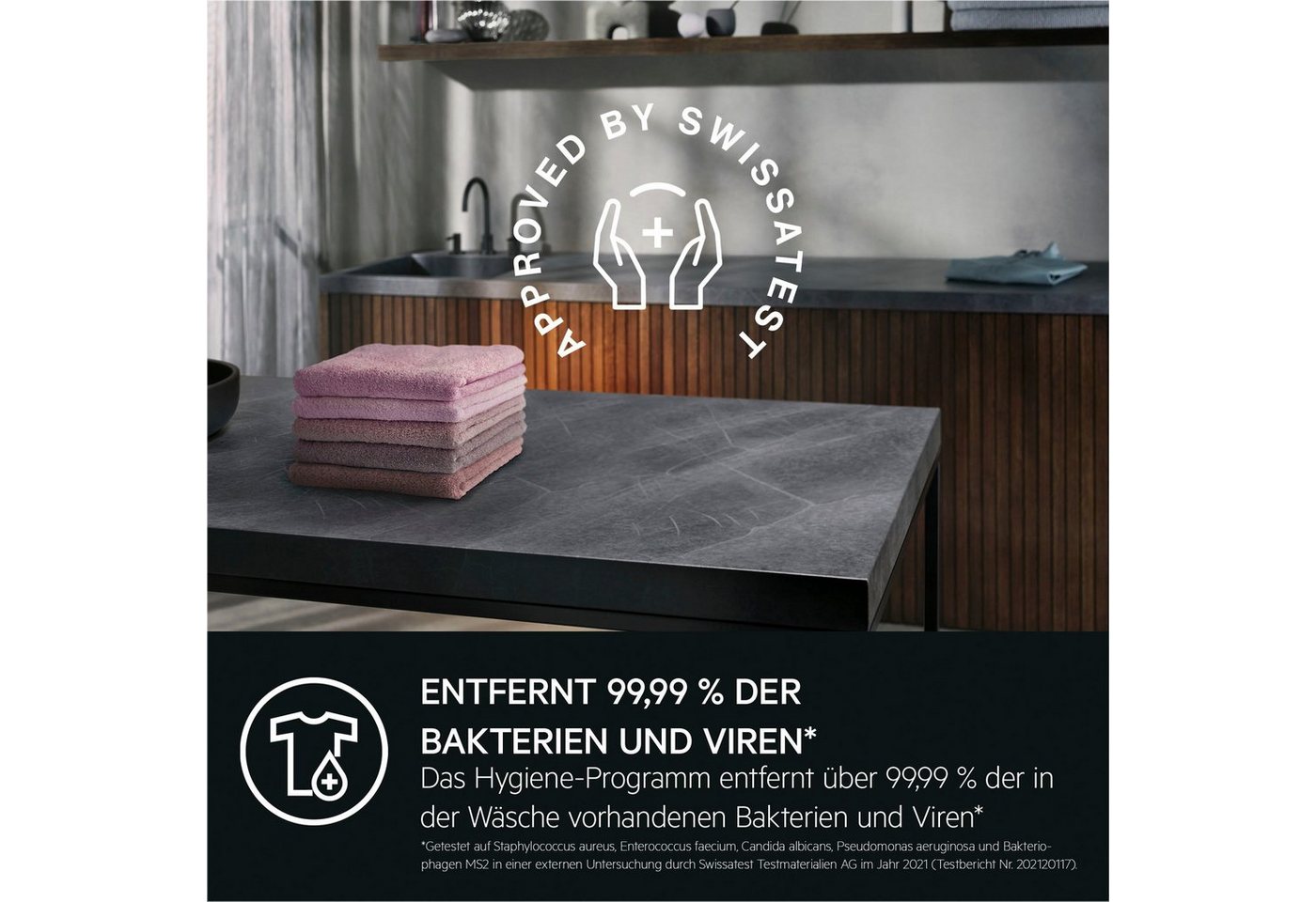 AEG Waschmaschine 6000 ProSense® LR6FA410FL, 10 kg, 1400 U/min, Hygiene-Programm mit Dampf: Entfernt zuverlässig Viren und Bakterien – Bild 5 von 5