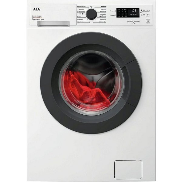 AEG Waschtrockner 6000 ProSense® LWK6A50680, 8 kg, 4 kg, 1600 U/min, Wash-to-Dry: Per Knopdruck Waschen und Trocknen in einem Durchgang