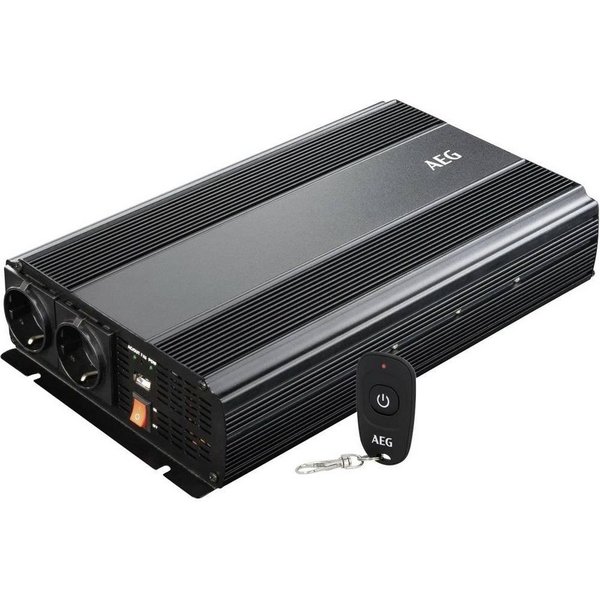 AEG Wechselrichter Wechselrichter 10058 1500 W 12 V/DC - 230 V/AC Fernbedienbar, Fernbedienbar