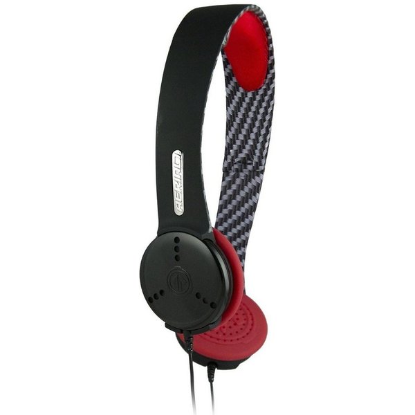 Aerial7 Ohm Sound-Disc On-Ear Headset Mikrofon Carbon Headset (Mikrofon, Stereo, Faltbarer Kopfhörer Mikrofon am Kabel Kompakt + Leicht)