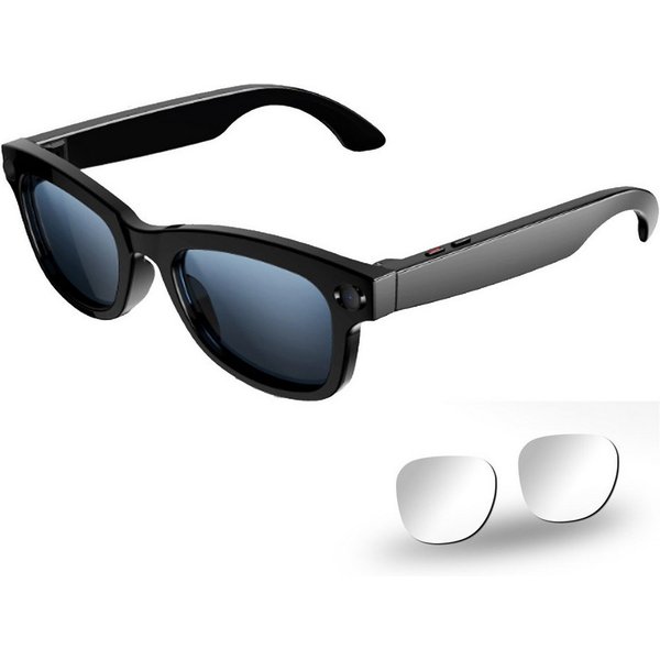 AeroAxis Videobrille AI Smart Glasses Sonnenbrille Video Brille mit HD 1080P Kamera, Bluetooth Übersetzungsbrille Brille,Touch-Steuerung, Sprachassistent
