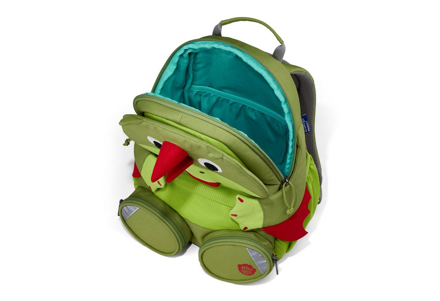 Affenzahn Schulranzen Kindergartenrucksack, Großer Freund, Drache, 3-5 Jahre (1 Stück), Kinderrucksack, ab einer Körpergröße von 90 cm – Bild 2 von 5