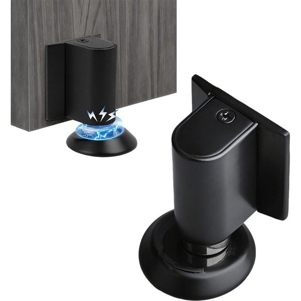 AFKSMILE Bodentürstopper Magnetischer Türstopper Boden, Magnetic Door Stopper Selbstklebend, Türpuffer Wandschutz Türfeststeller mit Klebeband & Schrauben
