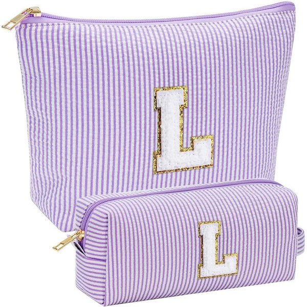 AFKSMILE Kosmetiktasche 2 Stück Personalisierte Kosmetiktasche Damen, Reise Schminktasche
