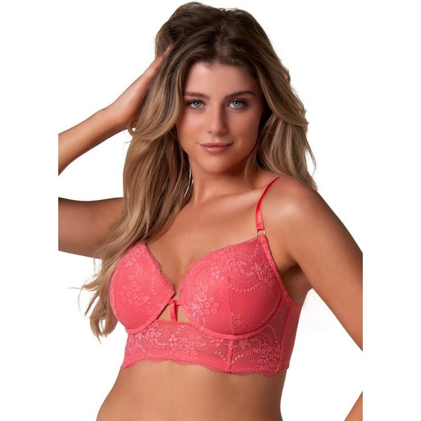 After Eden D-cup & up Longline-BH Maite mit Schale, mit Bügel, mit Spitze, mit Riemchen, feminin