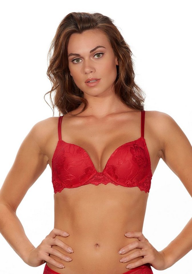 After Eden Push-up-BH ANNA mit Schale, mit Bügel, mit Spitze, bequem, feminin, push up – Bild 2 von 5