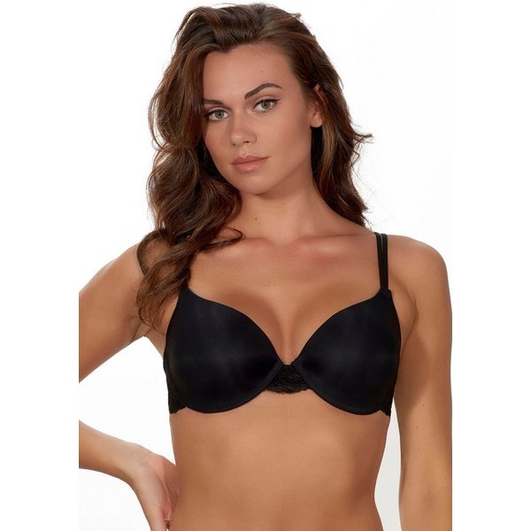 After Eden Push-up-BH BOOST glatte Cups, Gelkissen, mit Bügel, mit Spitze, push up, feminin