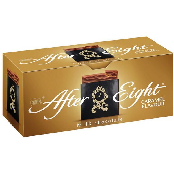 After Eight Schokolade, Nestle After Eight Caramel Praline Milchschokolade Packung 200g