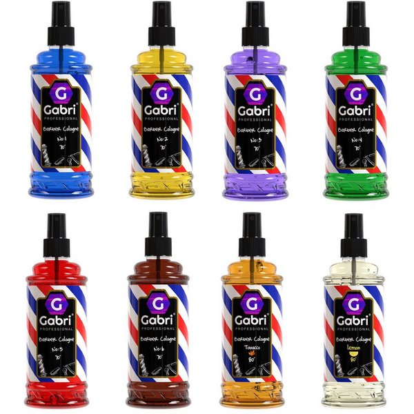 Gabri Professional After Shave Lotion Gabri Professional - 8 x Barber Cologne Collection-Set je 400 ml Spar-Set, 8-tlg.