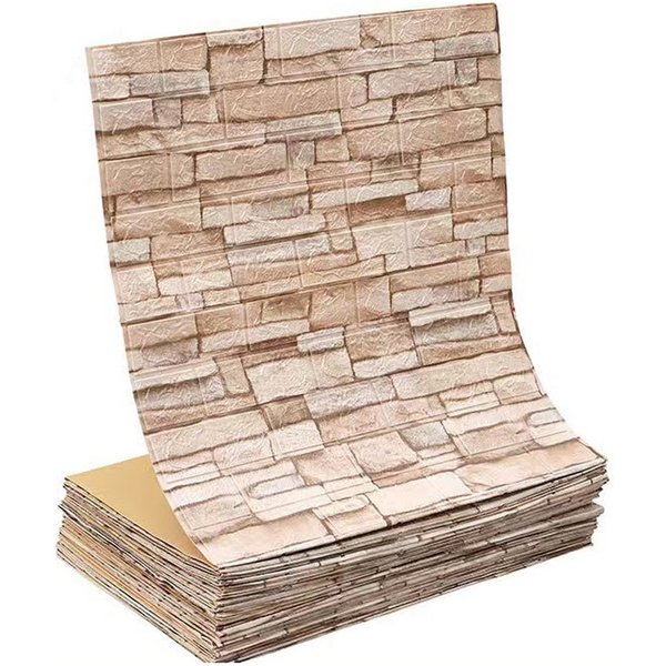 Agger 3D Wandpaneel 3D Wandpaneele Wandverkleidung Selbstklebend Tapeten 70x500cm, Wasserdicht Wandtapete Küchenrückwand