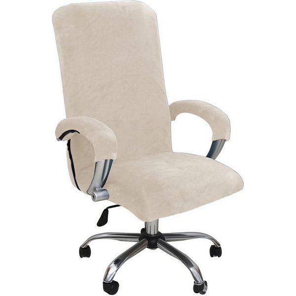 Agger Bürostuhlhusse Elastischer Bürostuhl-Bezug aus Samtplüsch – Ergonomischer, katzensicherer Schutz für Bürostühle