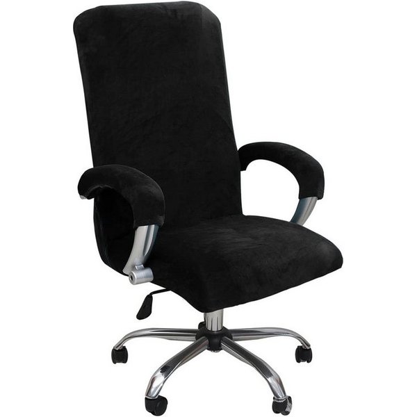 Agger Bürostuhlhusse Elastischer Bürostuhl-Bezug aus Samtplüsch – Ergonomischer, katzensicherer Schutz für Bürostühle