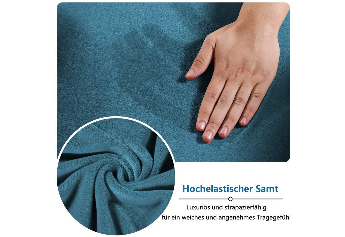Agger Bürostuhlhusse Elastischer Bürostuhl-Bezug aus Samtplüsch – Ergonomischer, katzensicherer Schutz für Bürostühle – Bild 3 von 5
