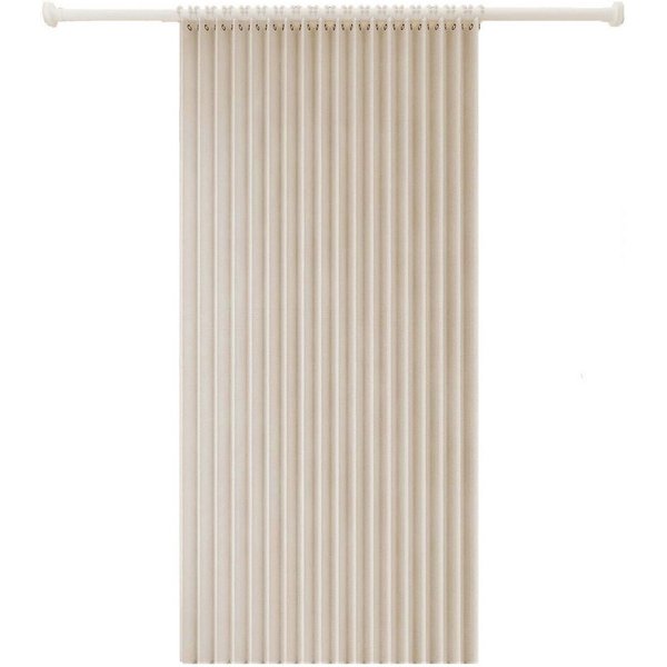 Agger Duschvorhang Wasserdichter Magnet-Falt-Duschvorhang, Verdickter Leinenoptik-Vorhang Breite 200 cm (1-tlg), Ideal für Badezimmer, Türrahmen, Schlafzimmer u