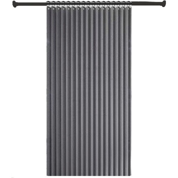 Agger Duschvorhang Wasserdichter Magnet-Falt-Duschvorhang, Verdickter Leinenoptik-Vorhang Breite 120 cm (1-tlg), Ideal für Badezimmer, Türrahmen, Schlafzimmer u