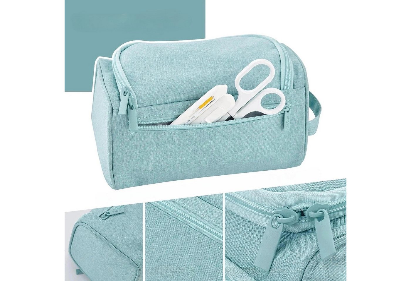 Agger Federmäppchen 3 Fächer Große Kapazität Mäppchen Federtasche Stiftetasche, Pencil Case Bleistifttasche für Schule & Büro – Bild 5 von 5