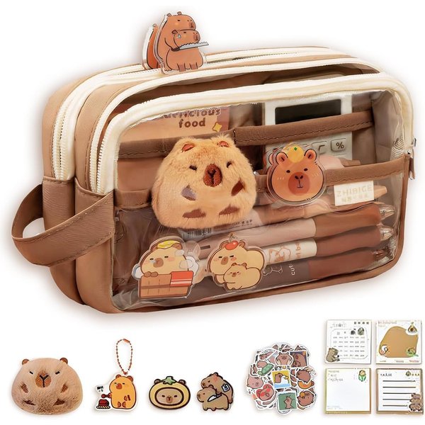 Agger Federmäppchen Capybara Federmäppchen, Groß, Für Kinder & Büro