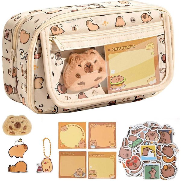 Agger Federmäppchen Capybara Federmäppchen, Groß, Für Kinder & Büro