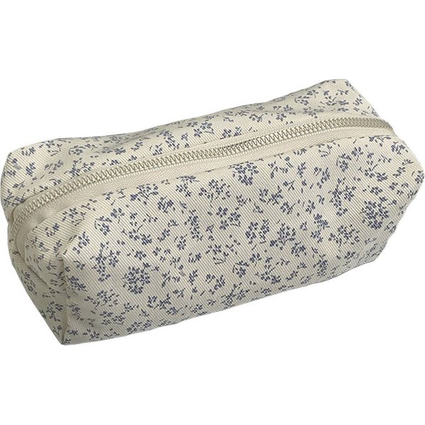 Agger Federmäppchen Federtasche mit Reißverschluss, Mäppchen mit Aesthetic Blumen, Kosmetiktasche und Geldtasche für Schule Büro