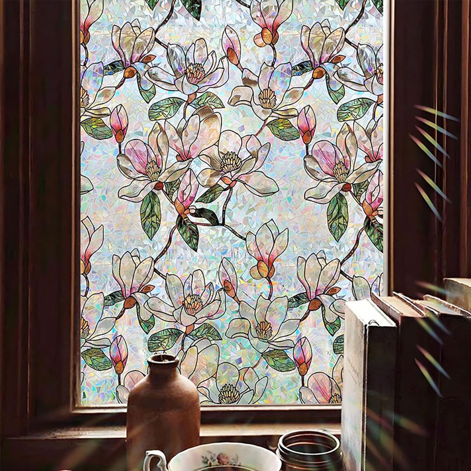 Agger Fensterfolie Bunte Fensterfolie, Sichtschutzfolie für Fenster – Bild 2 von 4