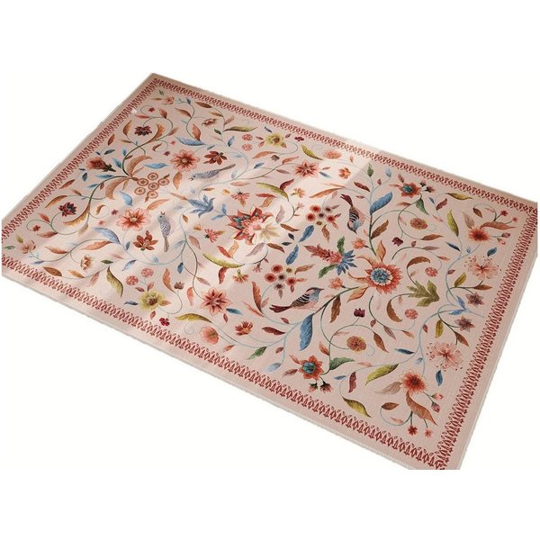 Agger Fußmatte Vintage-Blumenmuster-Fußmatte, waschbare weiche Fußmatte, für Eingangsbereich, Wohnzimmer, Büro und Kinderzimmer
