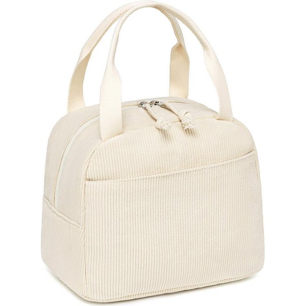 Agger Kühltasche Corduroy-Kühltasche, auslaufsichere isolierte Lunchtasche, geeignet für Reisen, Arbeit und Picknicks