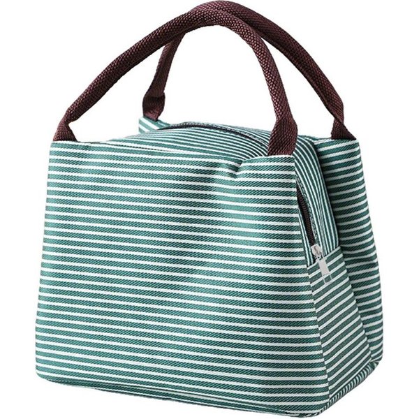Agger Kühltasche Faltbar mit Folienfutter, Lunchbox Tasche, Lunchtasche Isoliert, Tragbar Lunchbag für Arbeit, Camping oder Reise Mittagessen