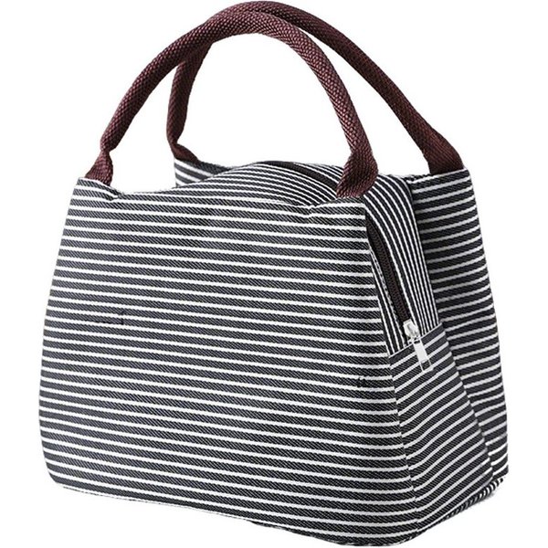 Agger Kühltasche Faltbar mit Folienfutter, Lunchbox Tasche, Lunchtasche Isoliert, Tragbar Lunchbag für Arbeit, Camping oder Reise Mittagessen