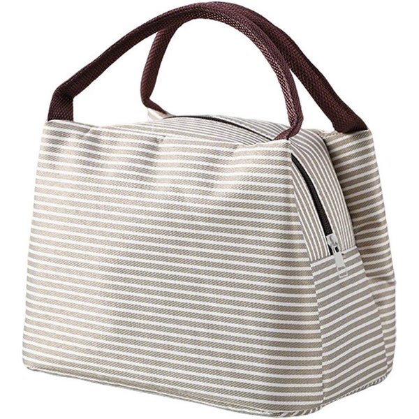 Agger Kühltasche Faltbar mit Folienfutter, Lunchbox Tasche, Lunchtasche Isoliert, Tragbar Lunchbag für Arbeit, Camping oder Reise Mittagessen