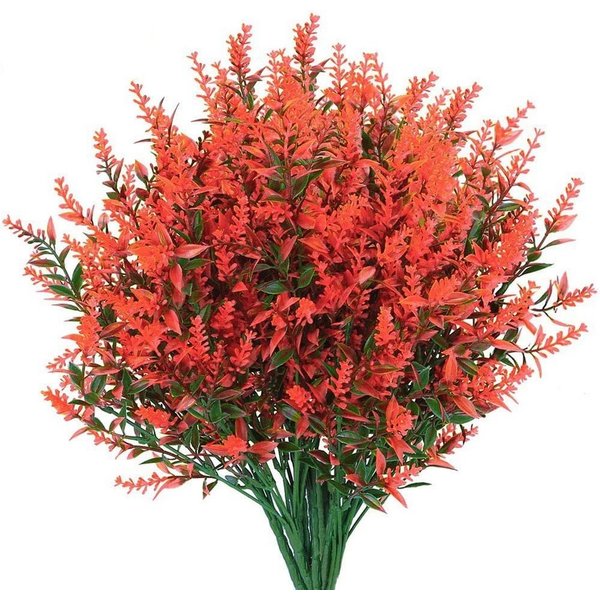 Kunstblumenstrauß 4 Bündel künstliche Lavendelsträuße, künstliche Lavendelblumen, Agger, Kunstlavendel, geeignet für Zuhause, Hochzeiten und Außendekorationen