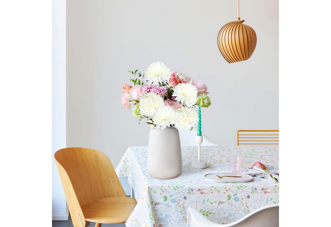 Kunstblumenstrauß 6/12 Stück künstliche Chrysanthemensträuße, künstliche Chrysanthemen, Agger, geeignet für Heim-, Garten-, Party- und Hochzeitsdekoration. – Bild 3 von 5