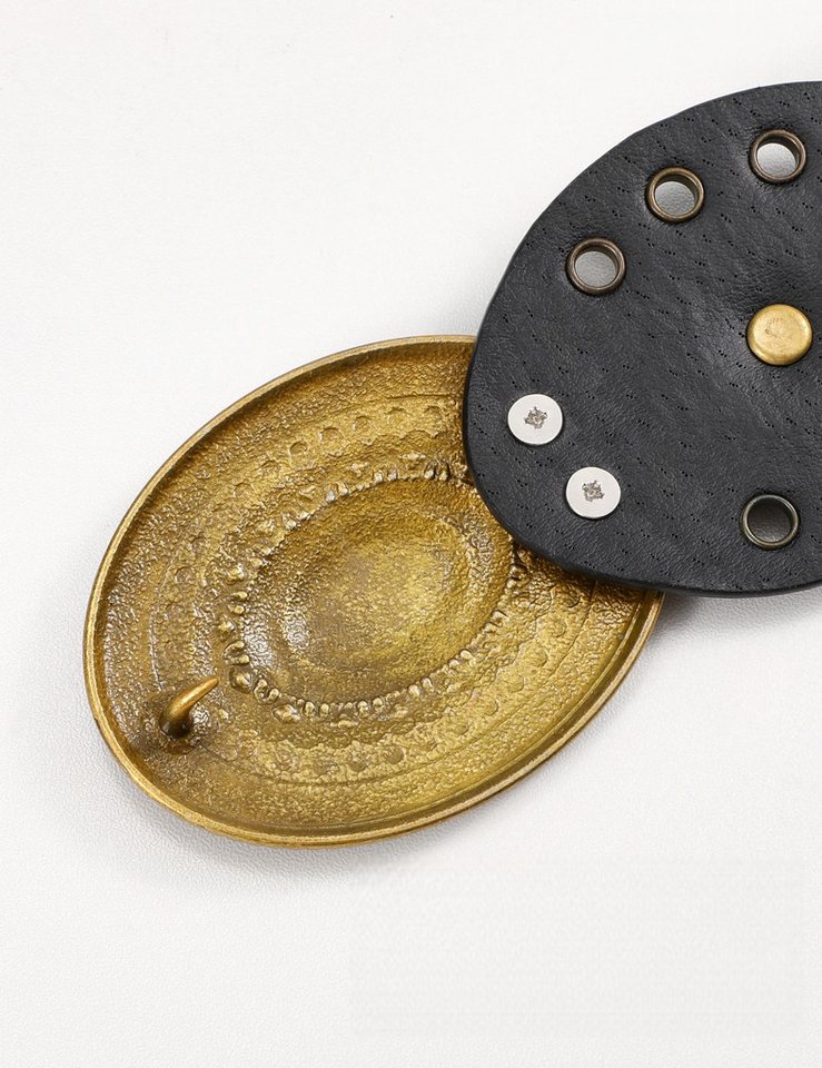 Agger Ledergürtel Damen-Western-Gürtel, breiter Dischgürtel mit Türkis Boho-Concho-Ledergürtel für Kleider, Cowgirl- und Country-Stil – Bild 5 von 5