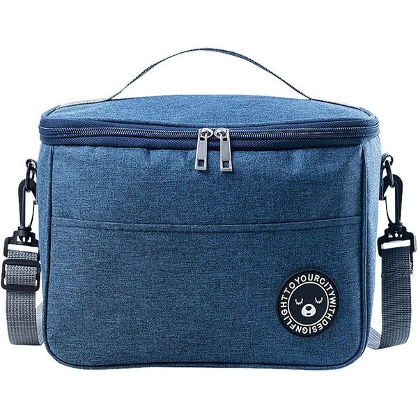 Agger Picknickkorb Lunchbox Tasche, Lunchtasche Isoliert, Faltbar Kleine Kühltasche, Tragbar Lunchbox Tasche Für Arbeit Reisen Büro Picknick