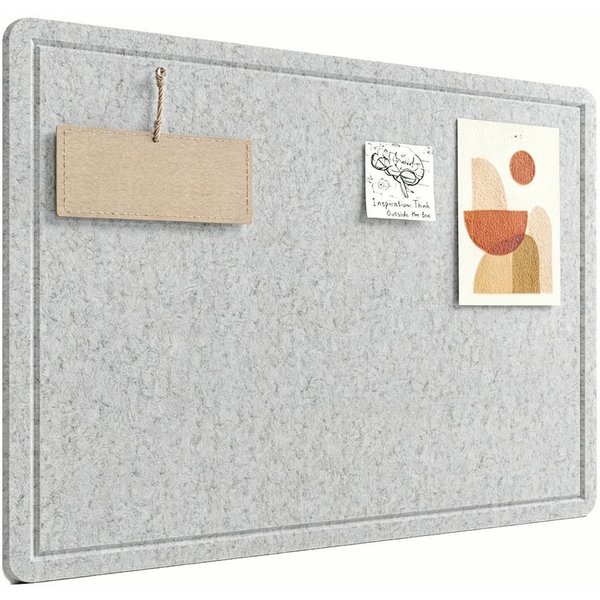 Agger Pinnwand 60 × 40 cm Filz-Pinnwand, Wanddekor-Korktafel, Anschlagtafel, Fotodisplay-Tafel
