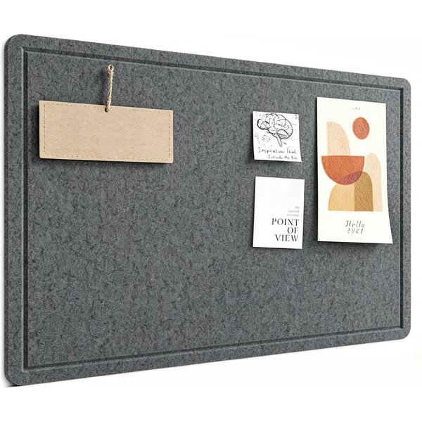 Agger Pinnwand 60 × 40 cm Filz-Pinnwand, Wanddekor-Korktafel, Anschlagtafel, Fotodisplay-Tafel