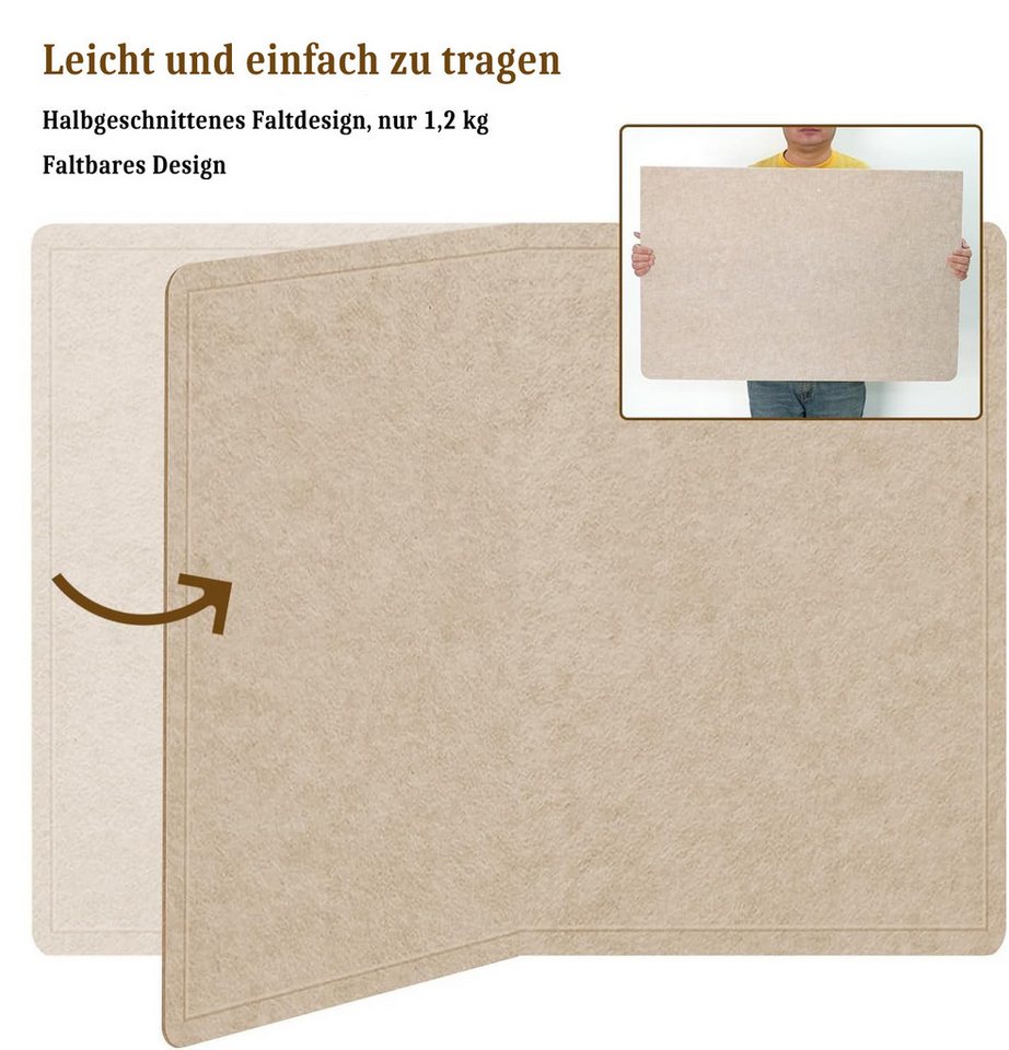 Agger Pinnwand 60 × 40 cm Filz-Pinnwand, Wanddekor-Korktafel, Anschlagtafel, Fotodisplay-Tafel – Bild 3 von 5