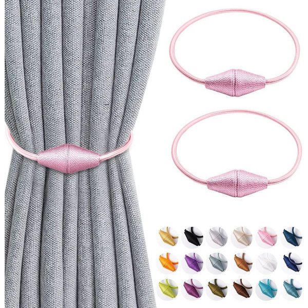 Agger Raffhalter Magnetische Vorhang Raffhalter 2 Stück, Vorhang Raffhalter Schnallen, (2-tlg), Holdbacks Halter Haken Clip für Zuhause Schlafzimmer Büro