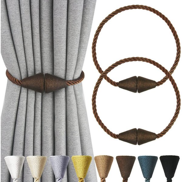 Agger Raffhalter Magnetische Vorhang Raffhalter 2 Stück, Vorhang Raffhalter Schnallen, (2-tlg), Holdbacks Halter Haken Clip für Zuhause Schlafzimmer Büro