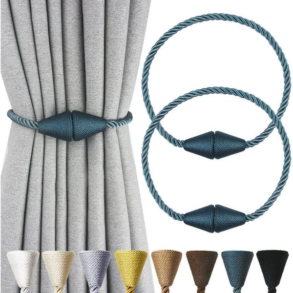 Agger Raffhalter Magnetische Vorhang Raffhalter 2 Stück, Vorhang Raffhalter Schnallen, (2-tlg), Holdbacks Halter Haken Clip für Zuhause Schlafzimmer Büro