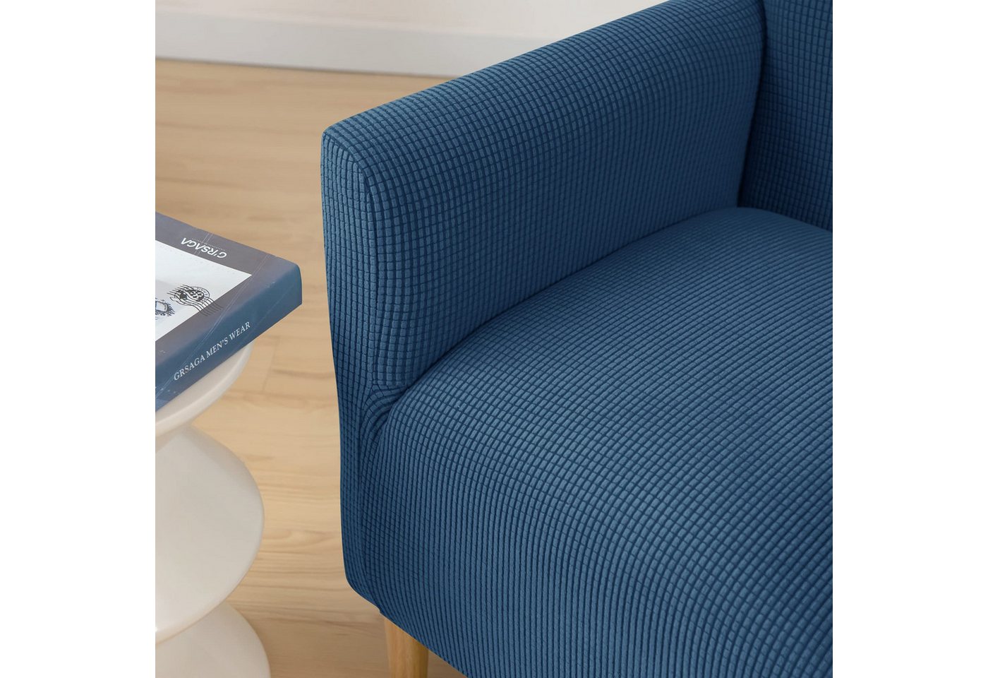Agger Relaxsesselhusse Sesselhusse Bezug, Sessel Überzug mit Armlehnen – Dehnbarer, Sesselbezug Stretch aus Weichem Strickstoff, Waschbarer Bezug – Bild 4 von 5