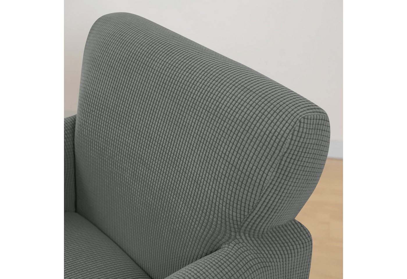 Agger Relaxsesselhusse Sesselhusse Bezug, Sessel Überzug mit Armlehnen – Dehnbarer, Sesselbezug Stretch aus Weichem Strickstoff, Waschbarer Bezug – Bild 4 von 5