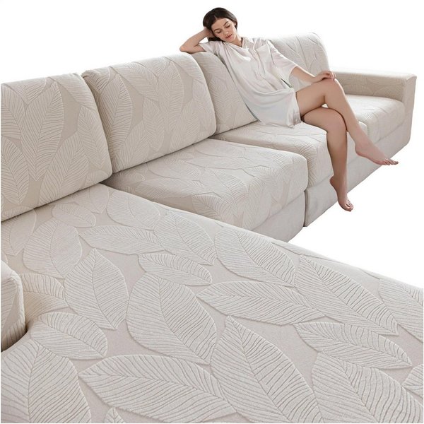 Agger Sofahusse Sofa Überzug, Universeller elastischer Sofabezug für Sitzkissen, rutschfest, waschbar & pflegeleicht, ideal für Sofa-Schutz