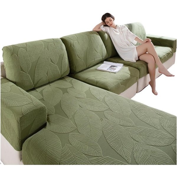 Agger Sofahusse Sofa Überzug, Universeller elastischer Sofabezug für Sitzkissen, rutschfest, waschbar & pflegeleicht, ideal für Sofa-Schutz