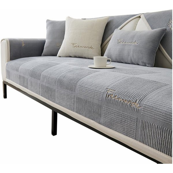 Agger Sofaschoner Couch Überzug, Sofa-Schutzhülle 1/2/3/4 Sitzer L Form Sofa Cover, Sofa Überzug Ecksofa, Universelle Rutschfeste Sofa Überwurf