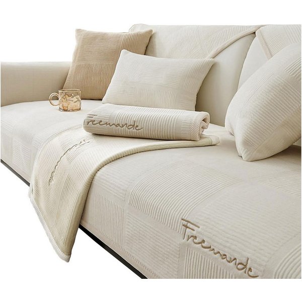 Agger Sofaschoner Couch Überzug, Sofa-Schutzhülle 1/2/3/4 Sitzer L Form Sofa Cover, Sofa Überzug Ecksofa, Universelle Rutschfeste Sofa Überwurf