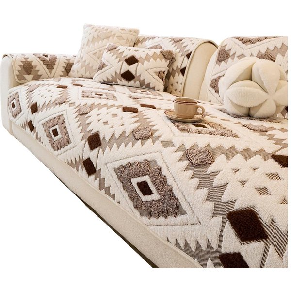 Agger Sofaschoner Weicher Plüsch Sofa Überzug & Sofabezug, Waschbarer Couch, Überzug für Hunde, Rutschfester Haustier Sofa Überwurf